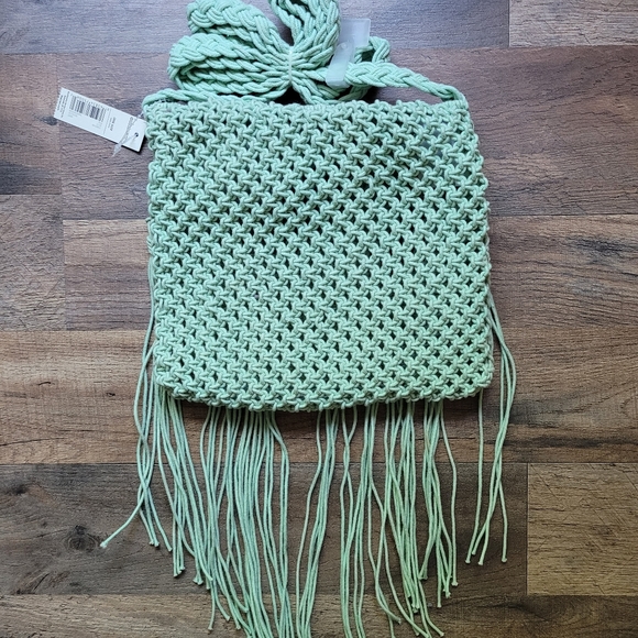 NWT No Boundaries Mint Boho Bag with Fringe - Picture 6 of 7